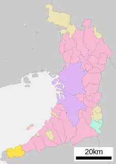 岬町位置図