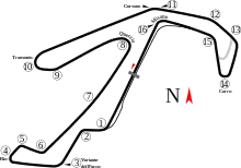 2007年以降のコースレイアウト（右回り）