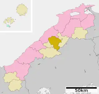 美郷町 (島根県)位置図