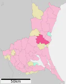 水戸市位置図