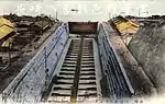 Mitsubishi Dockyard 2 Nagasaki 長崎の手彩色絵葉書(明治)