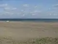浦賀水道を挟んで房総半島が見える