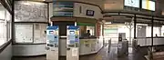 有人時の駅舎内(2019年2月)