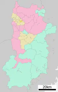 三宅町位置図