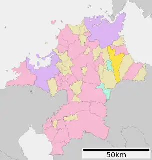 みやこ町位置図