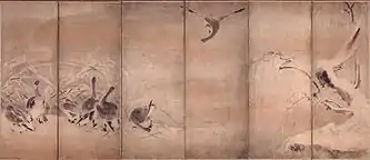 芦雁図