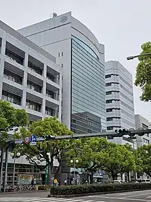 本社・演奏所が入居する宮日会館(宮崎市高千穂通)
