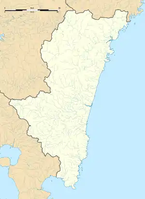 2020年東京オリンピックの聖火リレーの位置（宮崎県内）