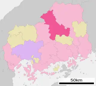 三次市位置図