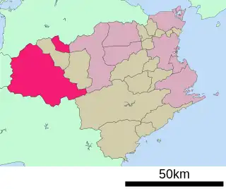 三好市位置図
