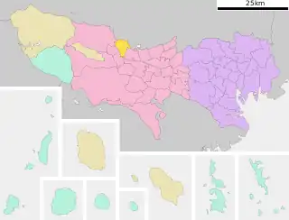瑞穂町位置図