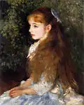 『イレーヌ・カーン・ダンヴェール嬢』1880年。油彩、キャンバス、65 × 54 cm。ビュールレ・コレクション。