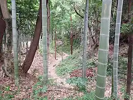 東郭下の折れのある空堀