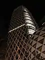 高層部分の夜景（2009年1月27日撮影）