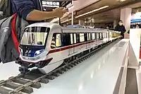 3号線列車のスケールモデル