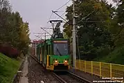 HF 02 DK（ポズナン市電）（2014年撮影）