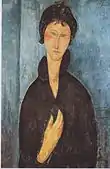 アメデオ・モディリアーニ, 『青い目の女』（1919年頃）, oil on canvas, 81 x 54&nbsp;cm
