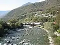 ベリンツォーナ - メソッコ線の旧モエザIII橋 北緯46度14分16秒 東経9度7分54秒﻿ / ﻿北緯46.23778度 東経9.13167度﻿ / 46.23778; 9.13167
