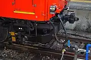 車両の両端にある水タンク
