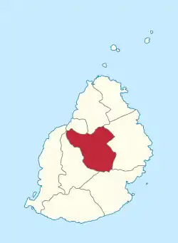 モカ県の位置
