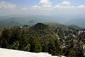 猿ヶ馬場山から望む籾糠山