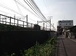 画面左側が桃ノ木町