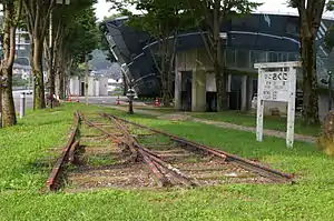 肥後小国駅跡(2007年7月22日)