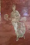 ポンペイのパレストラにあるタレイアの壁画