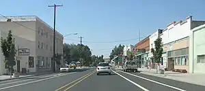 アメリカ国道97号線沿いのメインストリート