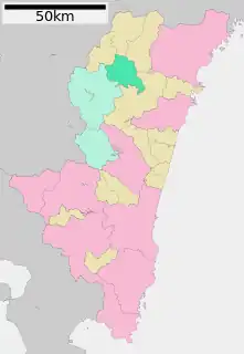 諸塚村位置図