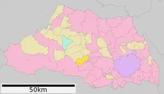 毛呂山町位置図