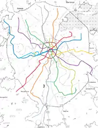地理ベースの路線図