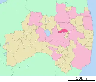 本宮市位置図