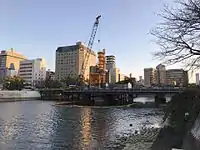 2017年3月。下部工（橋脚）工事中。