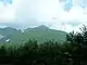 平湯温泉から望むアカンダナ山（2010年8月20日）