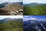 御在所岳の望湖台から望む四季(春夏秋冬)の雨乞岳
