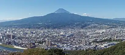 南南東の香貫山から