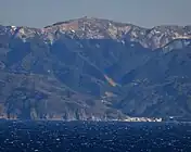 源となる達磨山とその西面の流域