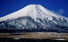 冬 (1995年2月7日)麓でも冠雪した厳冬期