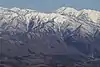 オサンババから望む日照岳、右奥に奥三方岳と三方崩山(2019年3月9日撮影)