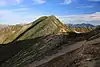 横通岳から望む東天井岳(2017年9月22日撮影)