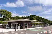 稲佐山公園駐車場内にある中腹駅