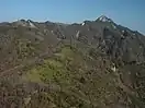 水沢岳方面からの鎌ヶ岳