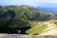 北ノ俣岳方面
