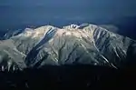 荒川岳から望む小河内岳