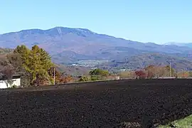 南南西から望む本白根山。