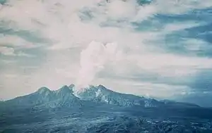 大噴火直後のラミントン山(1951年撮影)