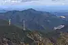 西側の外津汲山から望む妙法ヶ岳（2019年10月22日撮影）