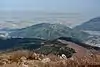 伊吹山から望む南宮山と遠景の濃尾平野(2013年5月2日)