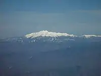 西北西の乗鞍岳